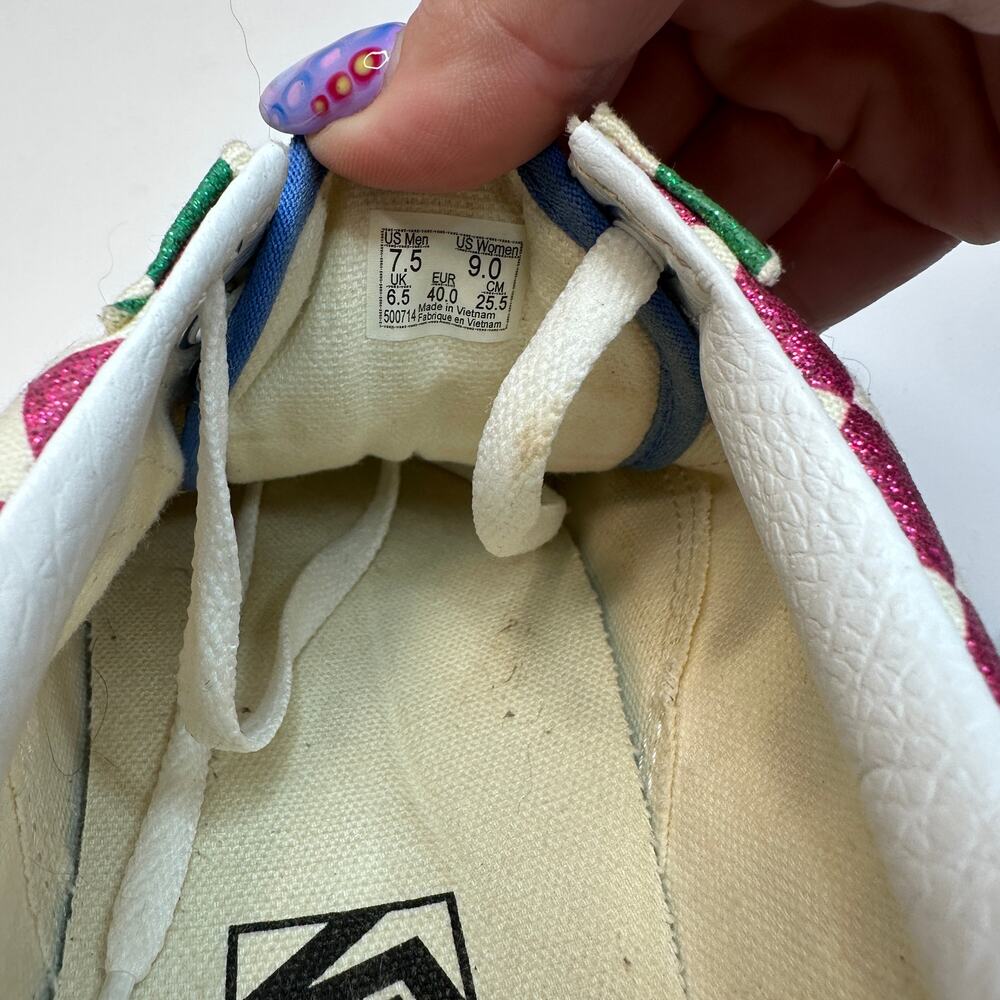 VANS Old Skool Multi Glitter Checks Sneakers - Picture 7 of 7